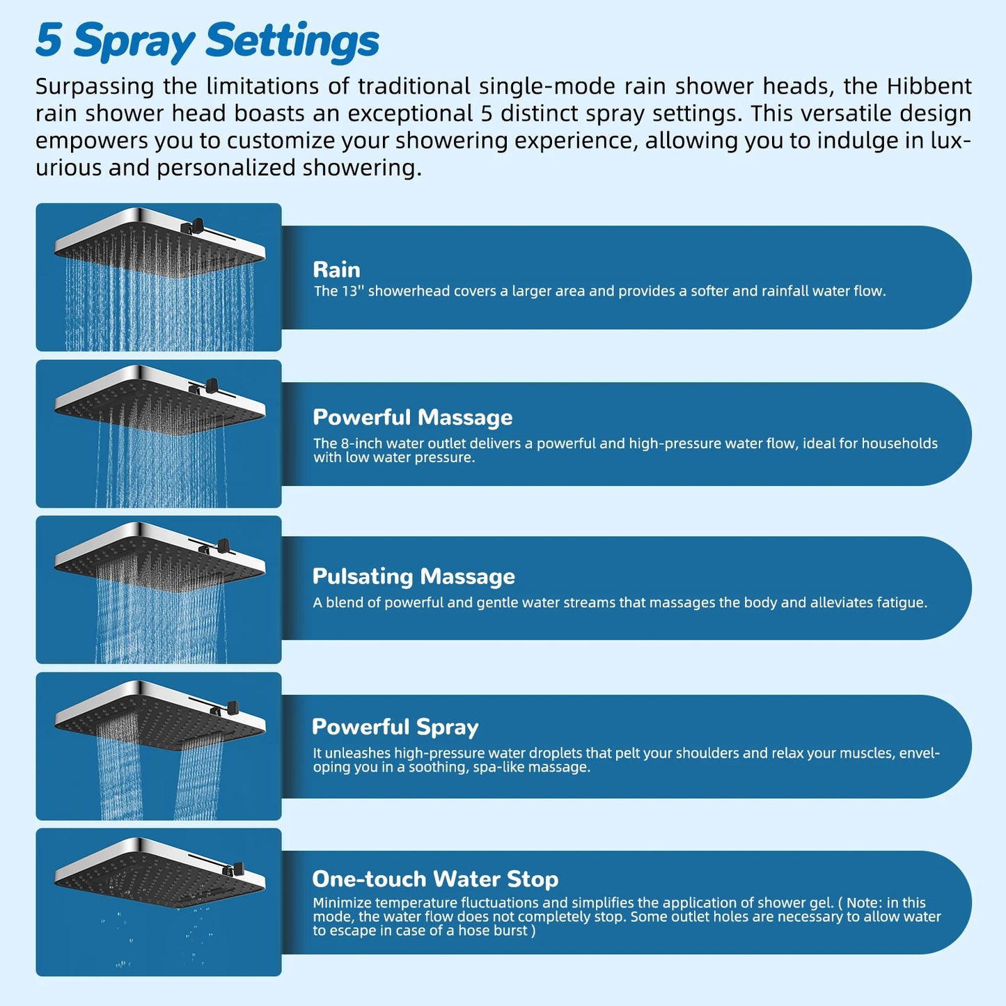PowerStream High-Flow Shower Combo Deluxe